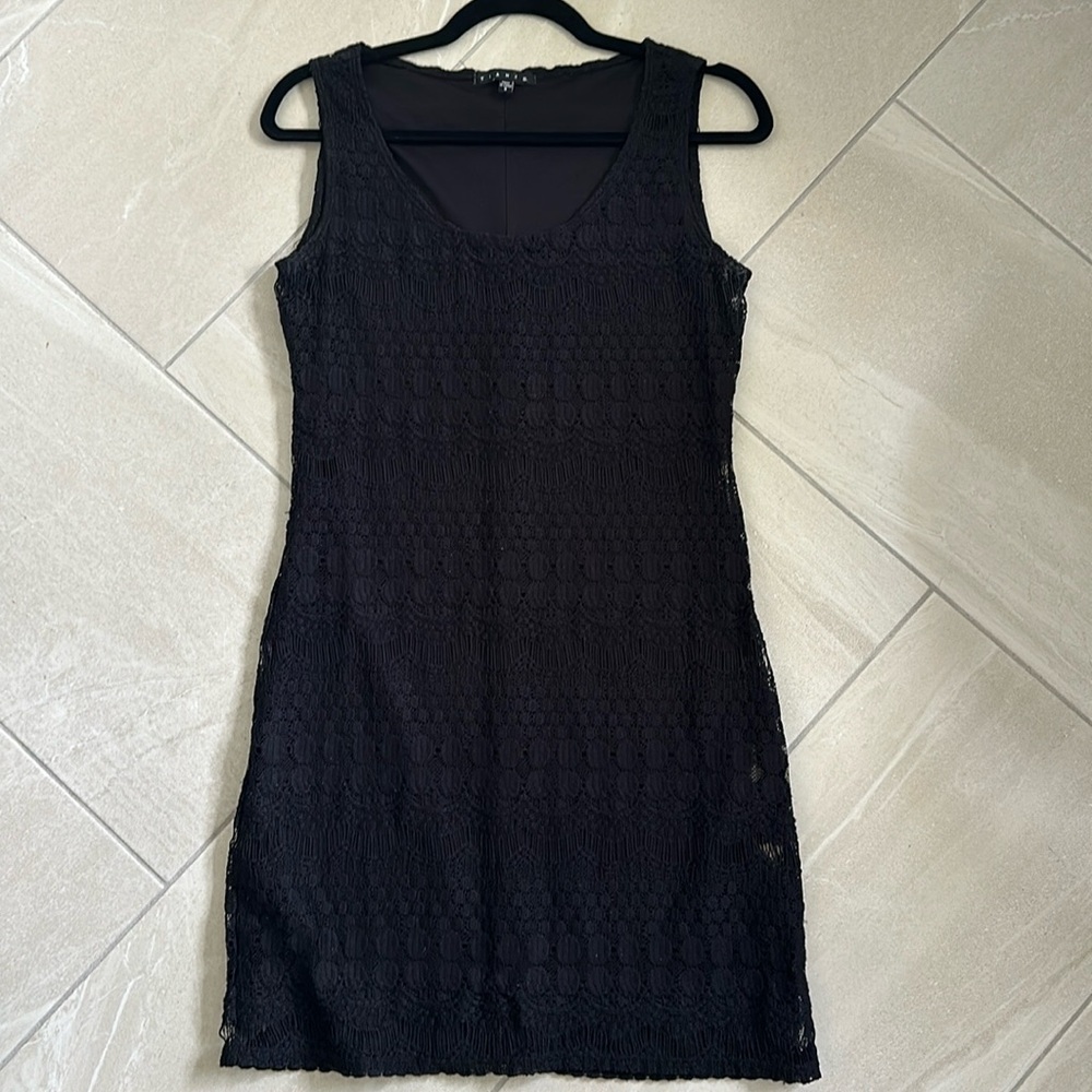 Black lace dress